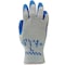 Showa Latex Coated Gloves, Rough, Palm, Blue, M 12 PK 300M-08 - alternate 4